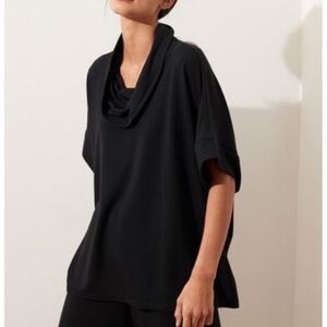 Banana Republic black cowl neck cozy poncho NWT